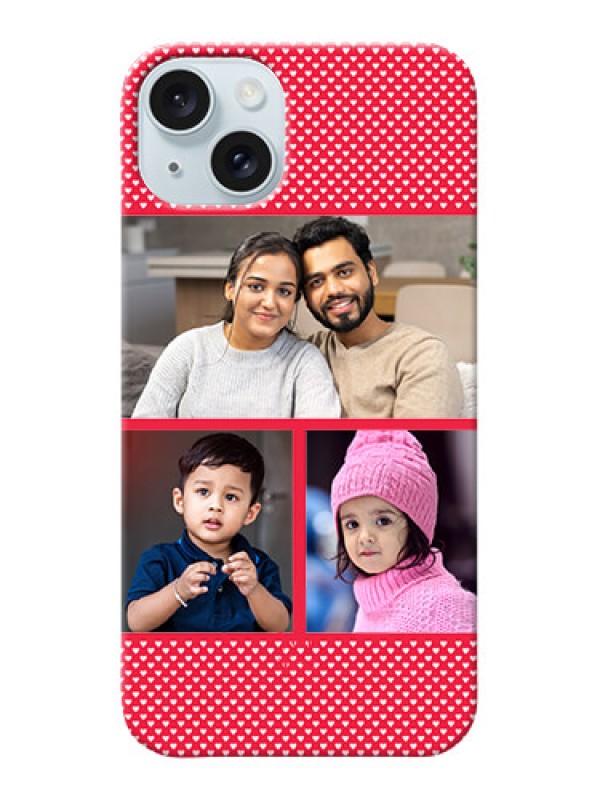 Custom iPhone 15 Plus mobile back covers online: Bulk Pic Upload Design