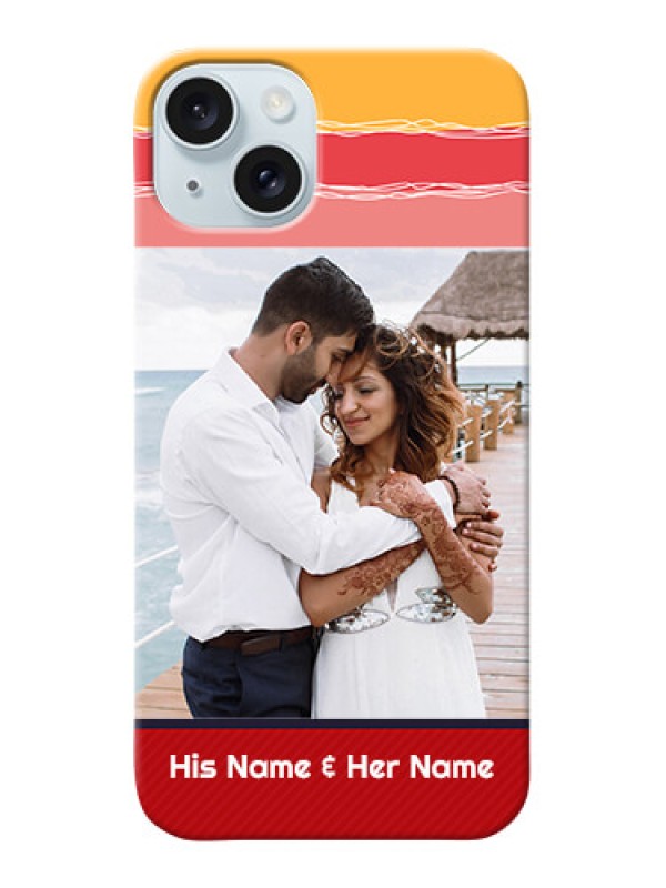 Custom iPhone 15 Plus custom mobile phone covers: Colorful Case Design