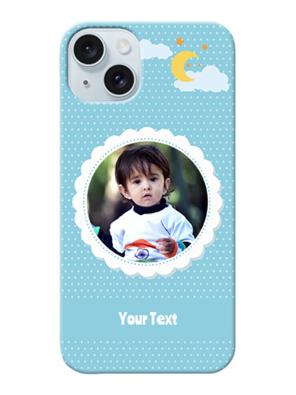 Custom iPhone 15 Plus mobile cases online: violet Pattern Design