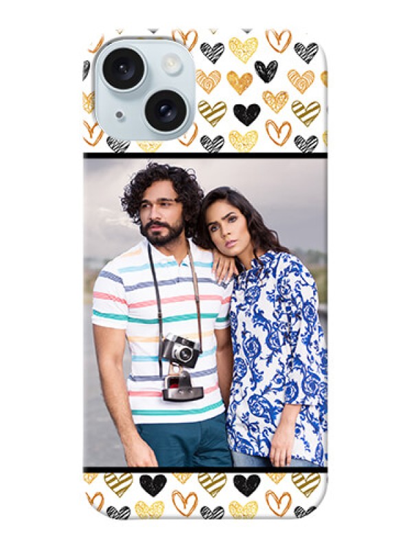 Custom iPhone 15 Plus Personalized Mobile Cases: Love Symbol Design