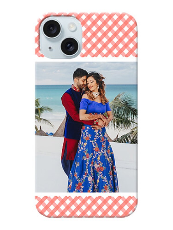 Custom iPhone 15 Plus custom mobile cases: Pink Pattern Design