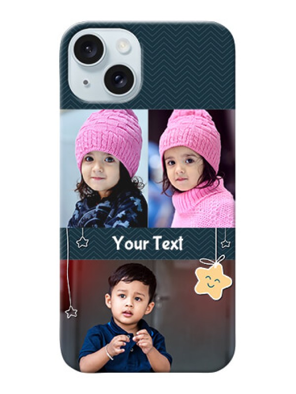 Custom iPhone 15 Plus Mobile Back Covers Online: Hanging Stars Design