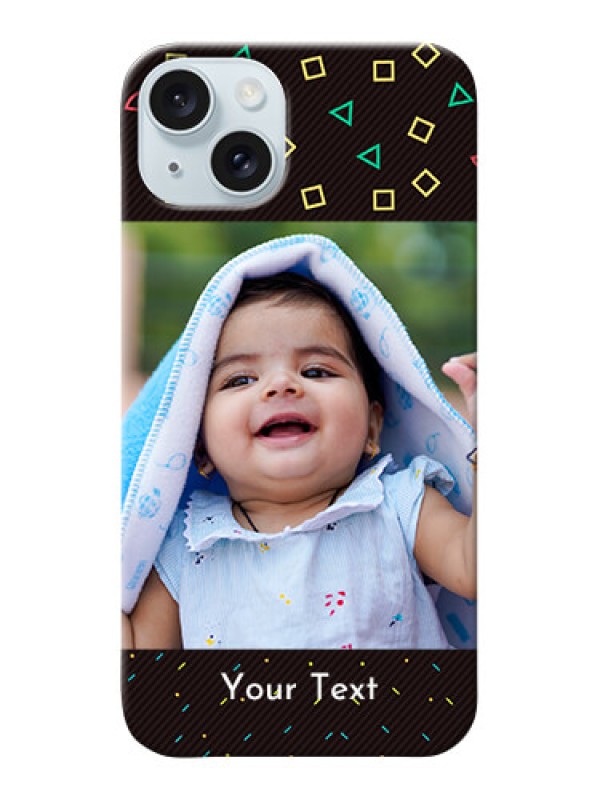 Custom iPhone 15 Plus custom mobile cases with confetti birthday design