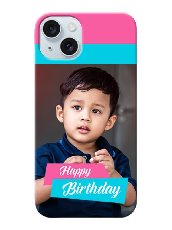 Custom iPhone 15 Plus Mobile Covers: Image Holder with 2 Color Design