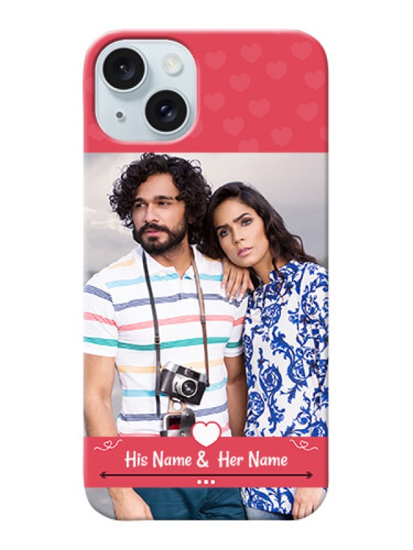 Custom iPhone 15 Plus Mobile Cases: Simple Love Design