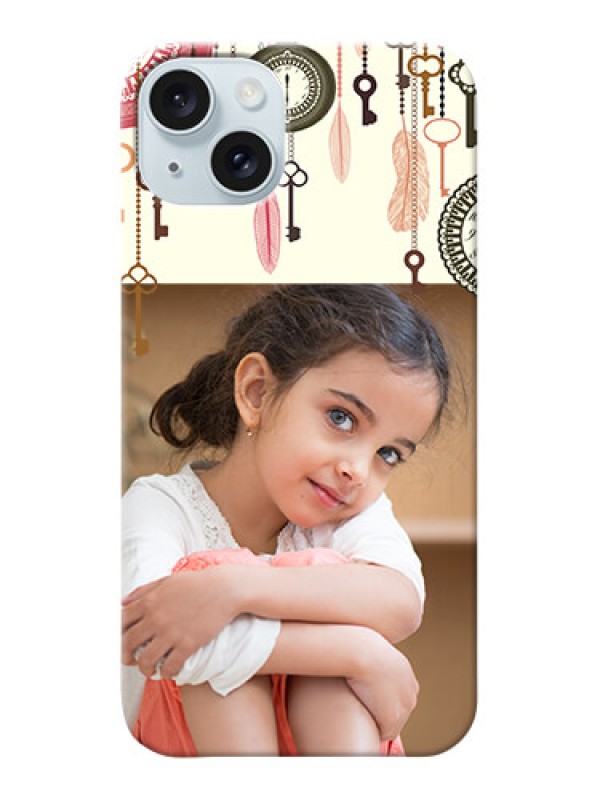 Custom iPhone 15 Plus Phone Back Covers: Boho Style Design