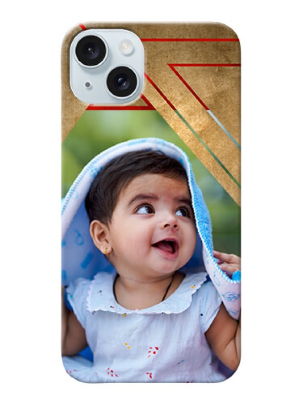 Custom iPhone 15 Plus mobile phone cases: Gradient Abstract Texture Design