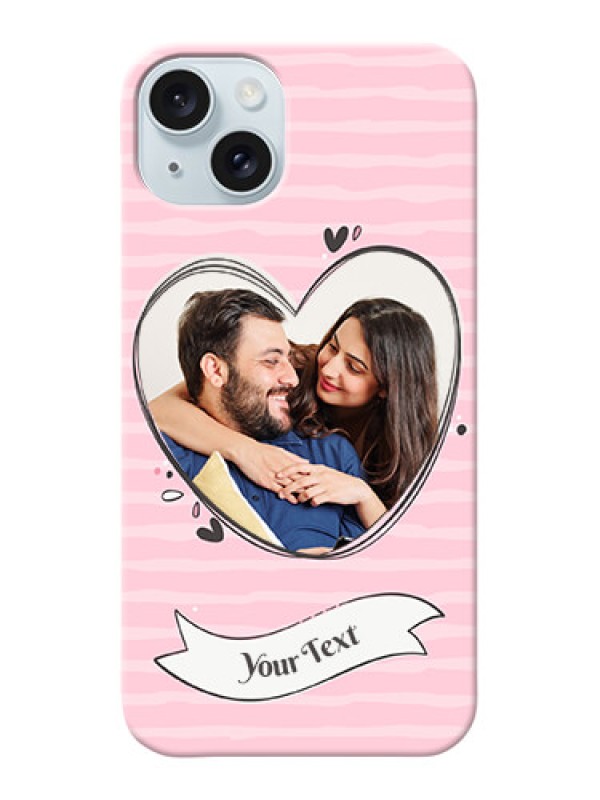 Custom iPhone 15 Plus custom mobile phone covers: Vintage Heart Design