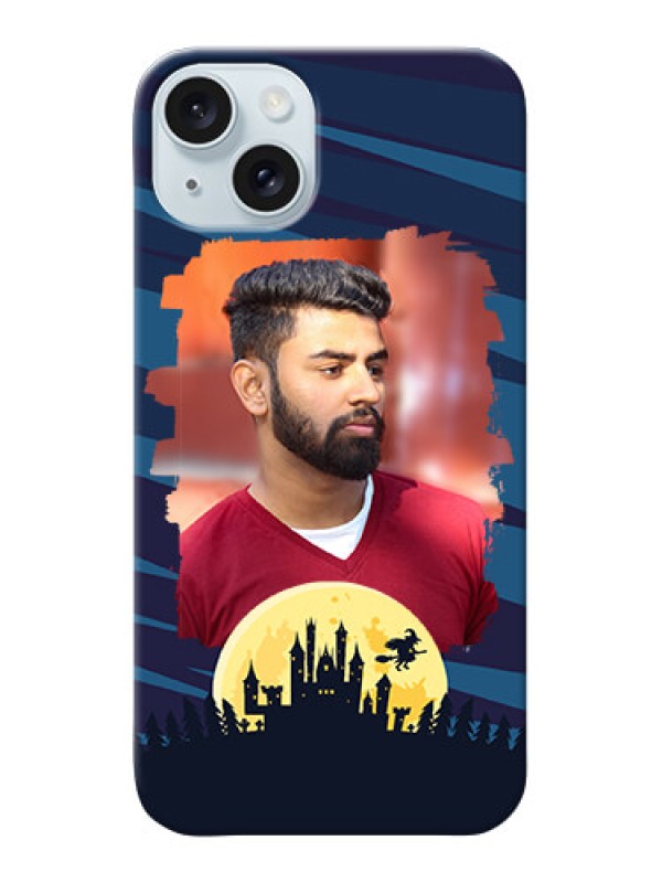 Custom iPhone 15 Plus Back Covers: Halloween Witch Design