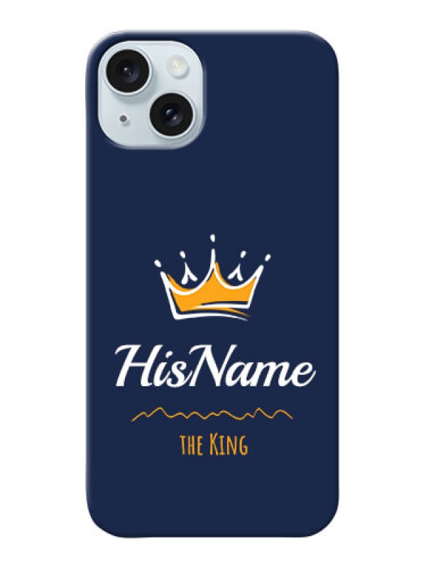 Custom iPhone 15 Plus King Phone Case with Name
