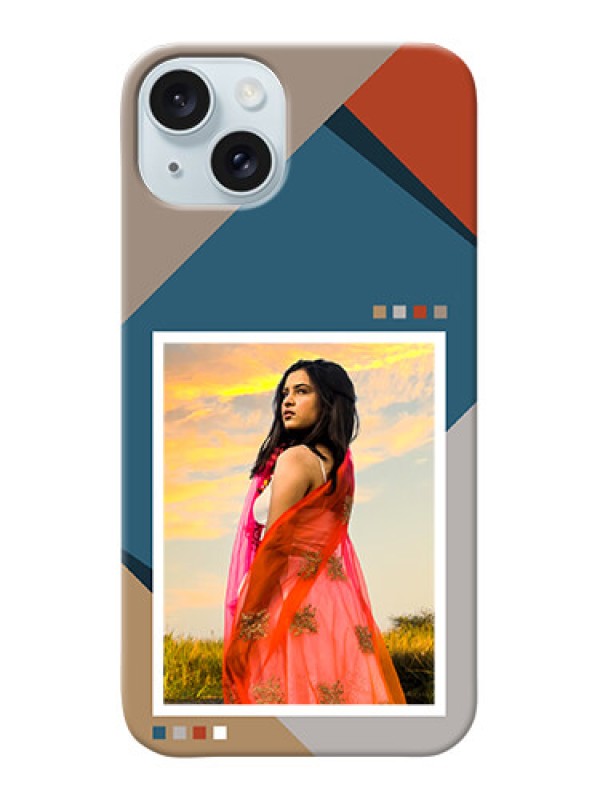 Custom iPhone 15 Plus Personalized Phone Case with Retro color pallet Design