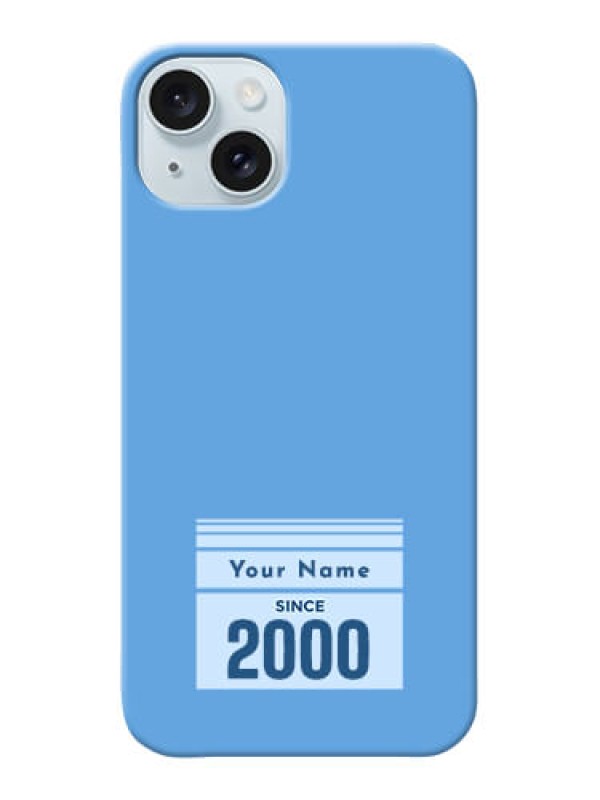 Custom iPhone 15 Plus Custom Mobile Case with Custom Year of birth Design