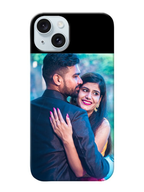 Custom iPhone 15 Plus Custom Hard Phone Case - Upload Full Picture With Custom Color Design