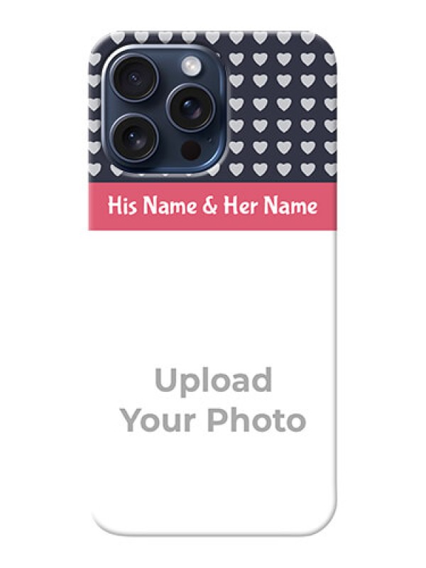 Custom iPhone 15 Pro Max Custom Mobile Case with Love Symbols Design