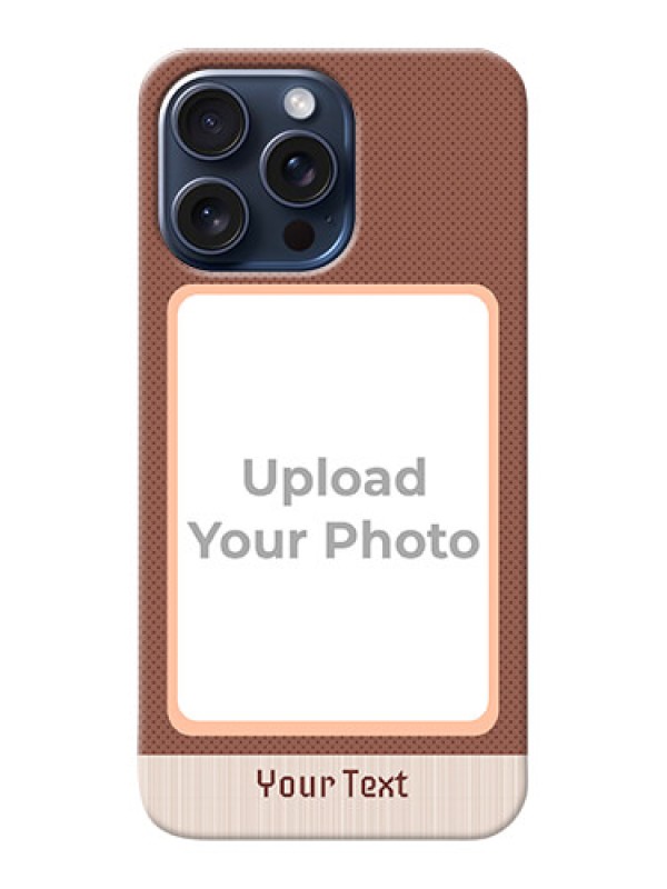 Custom iPhone 15 Pro Max Phone Covers: Simple Pic Upload Design