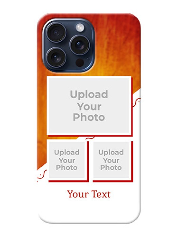 Custom iPhone 15 Pro Max Personalised Phone Cases: Wedding Memories Design