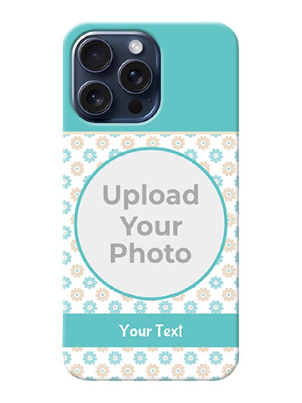 Custom iPhone 15 Pro Max Custom Mobile Back Covers: Beautiful Flowers Design