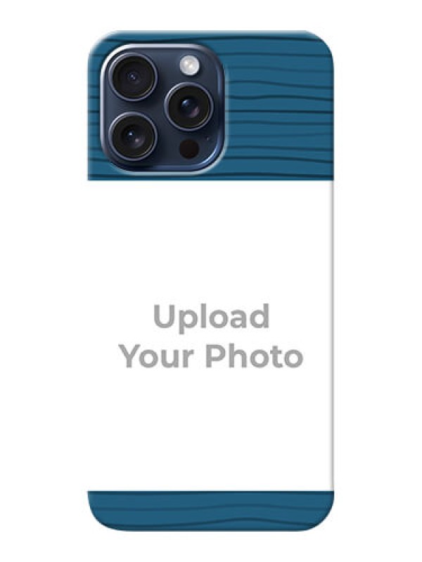 Custom iPhone 15 Pro Max Custom Phone Cases: Blue Pattern Cover Design