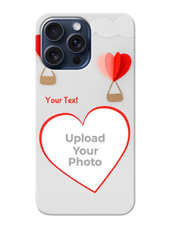 Custom iPhone 15 Pro Max Phone Covers: Parachute Love Design