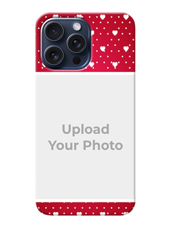 Custom iPhone 15 Pro Max custom back covers: Hearts Mobile Case Design