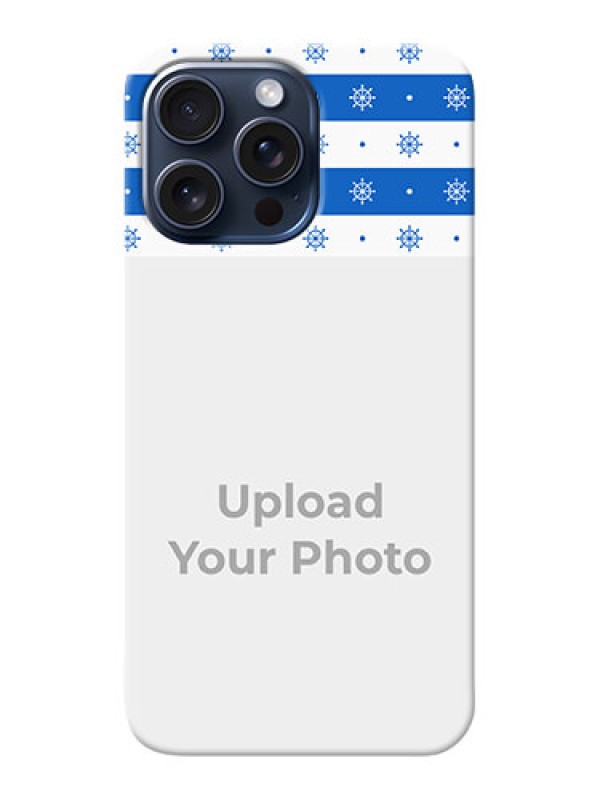 Custom iPhone 15 Pro Max custom mobile covers: Snow Pattern Design