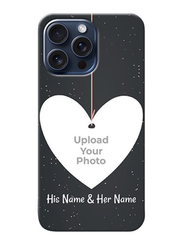 Custom iPhone 15 Pro Max custom phone cases: Hanging Heart Design