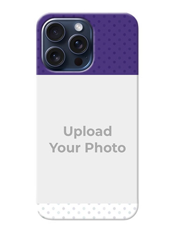 Custom iPhone 15 Pro Max mobile phone cases: Violet Pattern Design