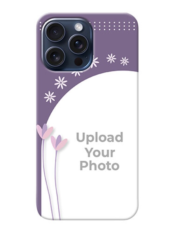 Custom iPhone 15 Pro Max Phone covers for girls: lavender flowers design
