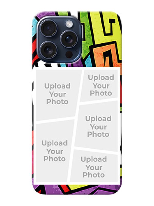 Custom iPhone 15 Pro Max Personalized Mobile Cases: graffiti pattern Design