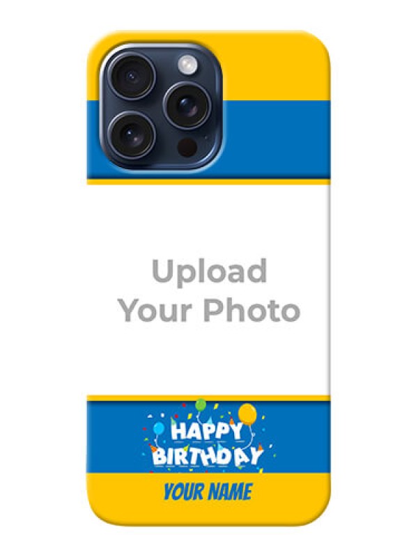 Custom iPhone 15 Pro Max Mobile Back Covers Online: Birthday Wishes Design