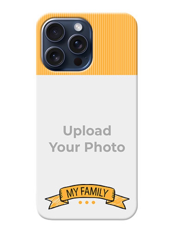 Custom iPhone 15 Pro Max Personalized Mobile Cases: My Family Design