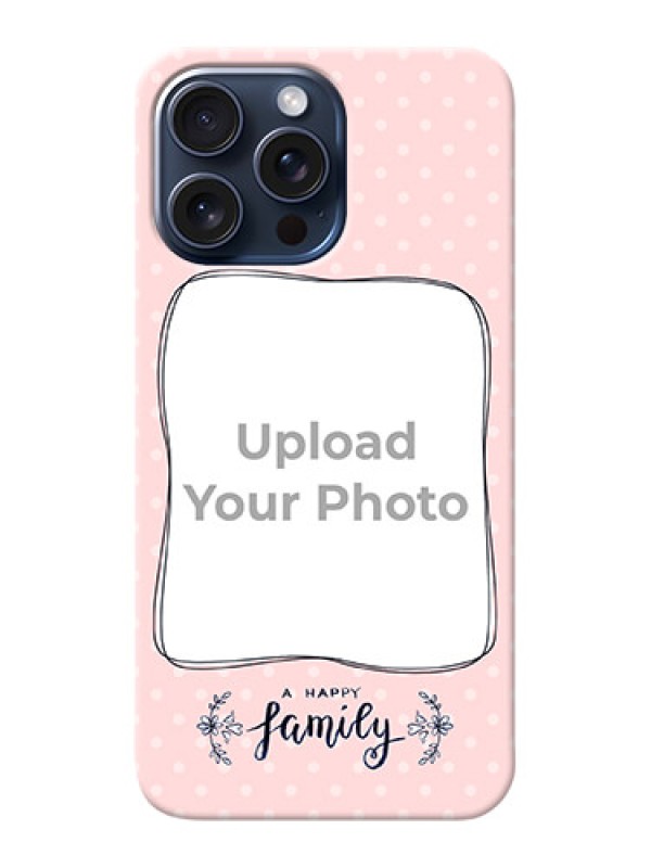 Custom iPhone 15 Pro Max Personalized Phone Cases: Family with Dots Design
