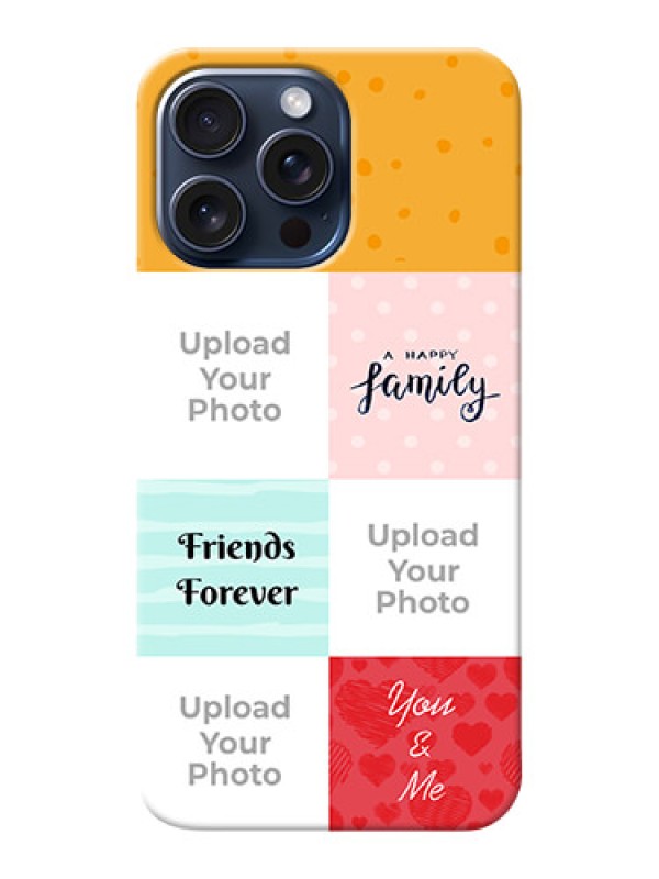 Custom iPhone 15 Pro Max Customized Phone Cases: Images with Quotes Design