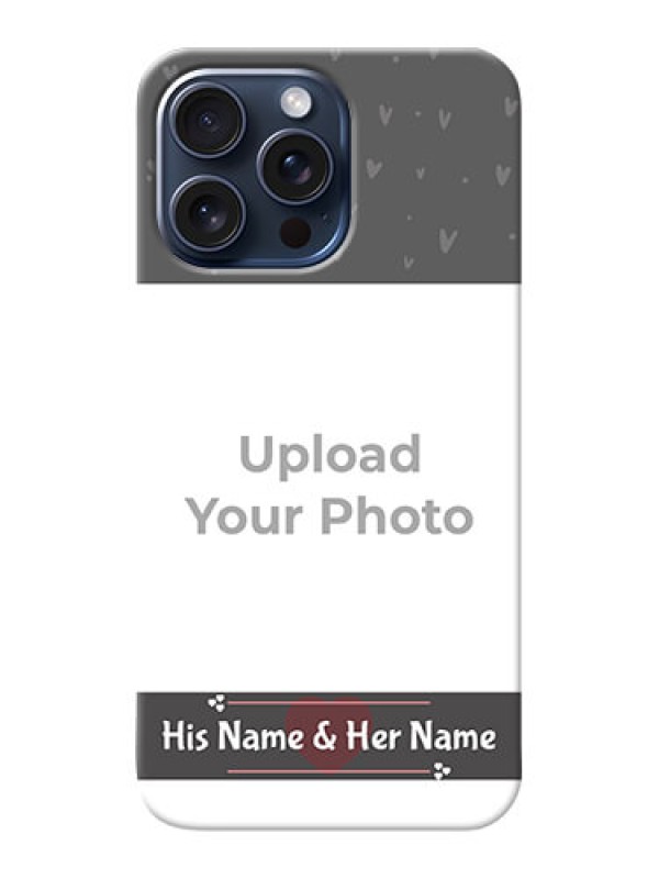 Custom iPhone 15 Pro Max Mobile Covers: Buy Love Design with Photo Online