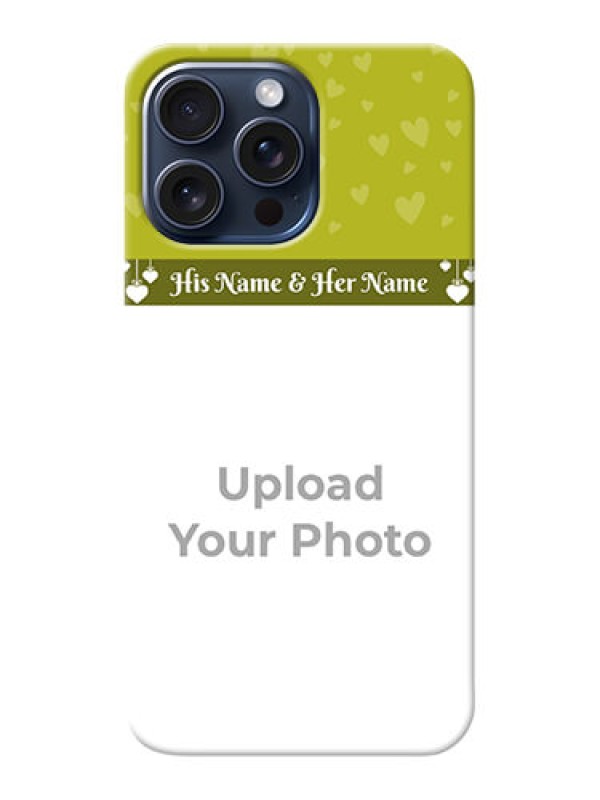 Custom iPhone 15 Pro Max custom mobile covers: You & Me Heart Design