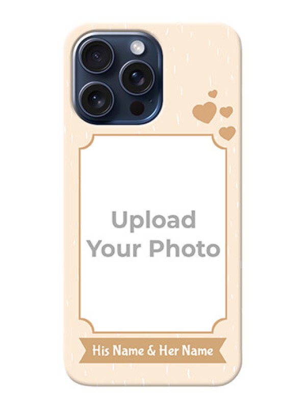 Custom iPhone 15 Pro Max mobile phone cases with confetti love design