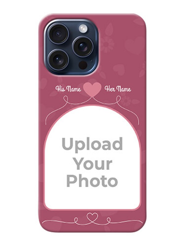 Custom iPhone 15 Pro Max mobile phone covers: Love Floral Design