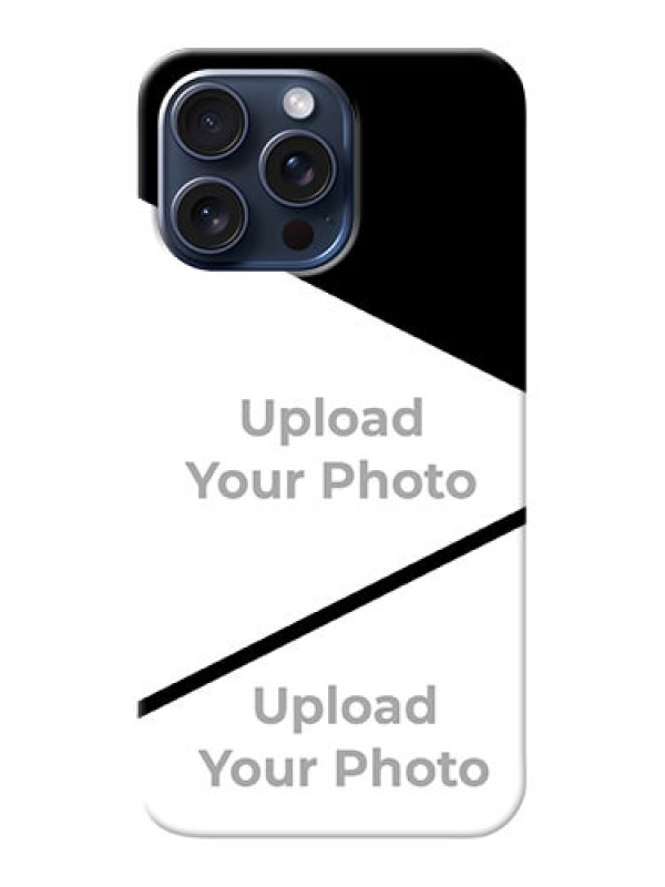 Custom iPhone 15 Pro Max mobile back covers online: Semi Cut Design