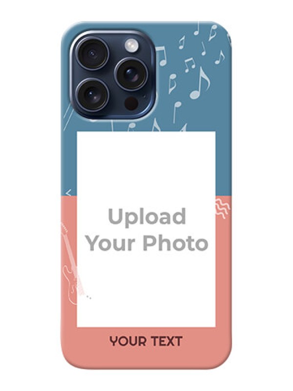 Custom iPhone 15 Pro Max Phone Back Covers with Color Musical Note Design