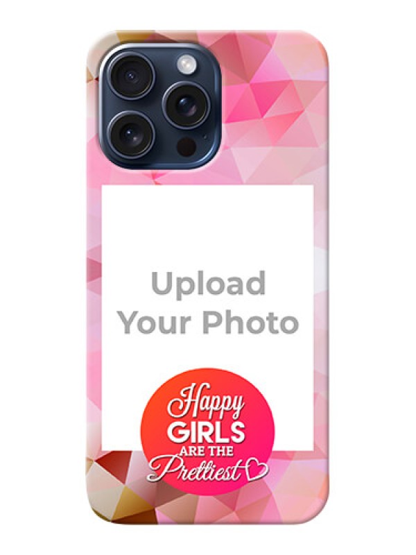 Custom iPhone 15 Pro Max Personalized Phone Covers: Abstract Triangle Design