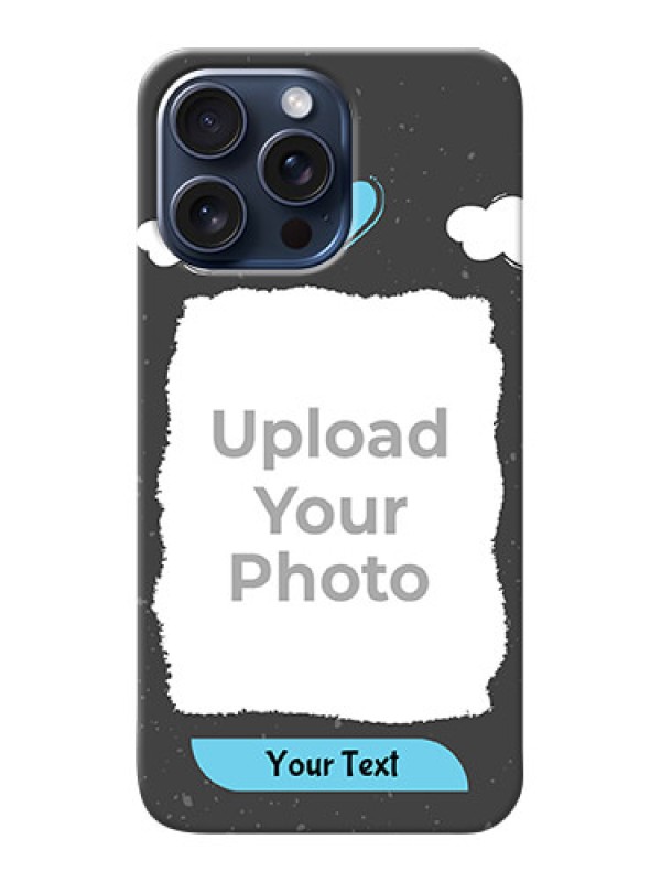 Custom iPhone 15 Pro Max Mobile Back Covers: splashes with love doodles Design