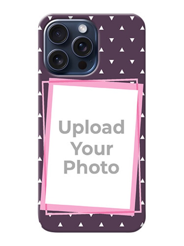 Custom iPhone 15 Pro Max Phone Cases: Triangle Pattern Dotted Design