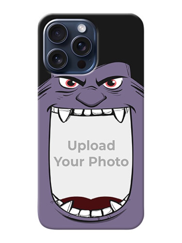 Custom iPhone 15 Pro Max Personalised Phone Covers: Angry Monster Design