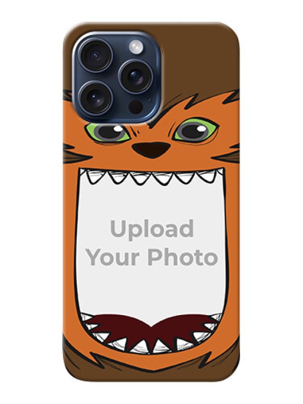 Custom iPhone 15 Pro Max Phone Covers: Owl Monster Back Case Design