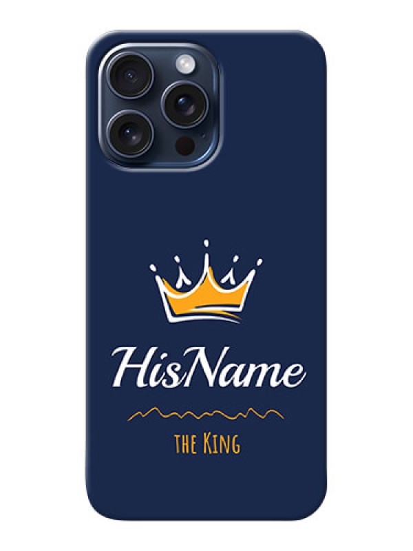 Custom iPhone 15 Pro Max King Phone Case with Name