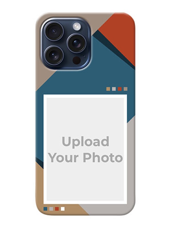 Custom iPhone 15 Pro Max Personalized Phone Case with Retro color pallet Design