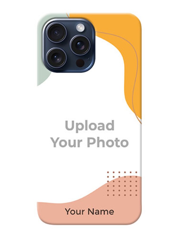 Custom iPhone 15 Pro Max Personalized Phone Case with Triwithcoloured overlay design