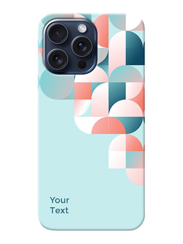 Custom iPhone 15 Pro Max Custom Phone Case with Stylish Semiwithcircle Pattern Design
