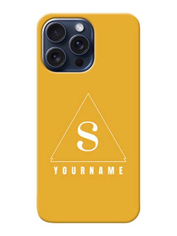 Custom iPhone 15 Pro Max Personalized Phone Case with simple triangle Design