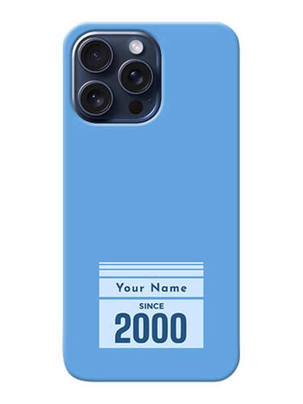 Custom iPhone 15 Pro Max Custom Mobile Case with Custom Year of birth Design